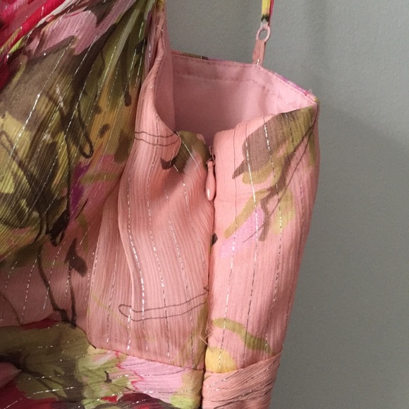 NWT OC Oleg Cassini Dress Size 14 Pink Purple - Picture 4 of 8